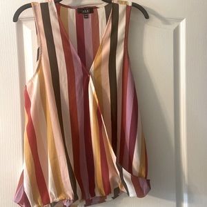 Mod Striped Work blouse